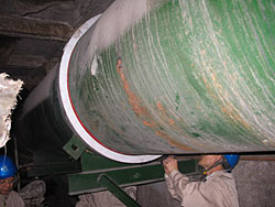 Foto Groer WELLAN Ring in einem Stahlwerk 